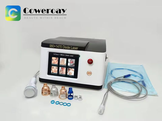 Good price 6 In 1 Diode Laser Lipolysis Machine 980nm 1470nm Nail Fungus Treatment Weight Loss online